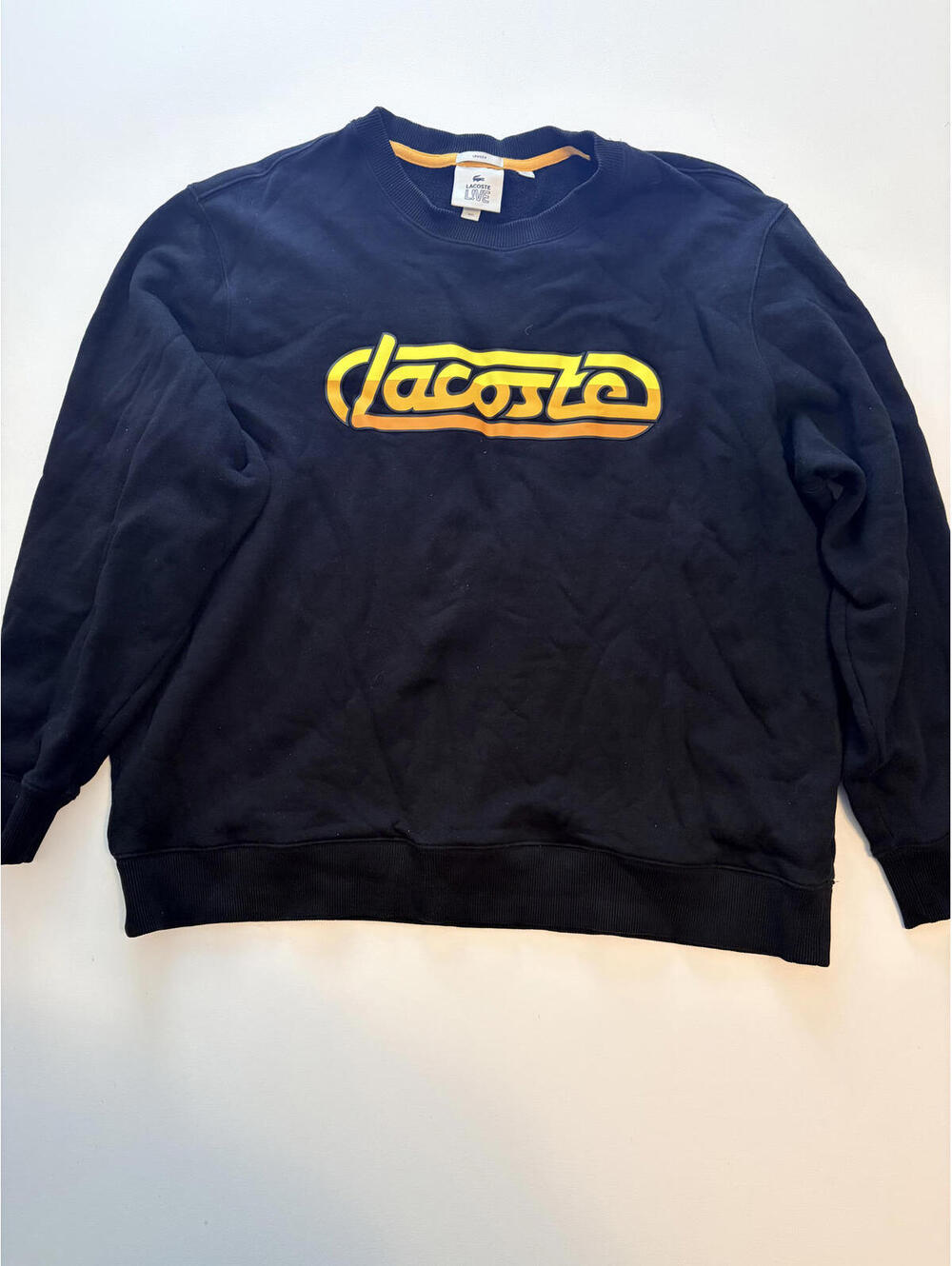 Lacoste Live Unisex Blk Fleece Logo Tracksuit (Size 3XL)